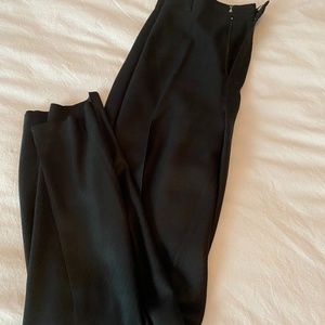 Grey silk pants
